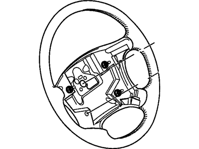 GM 12537666 Steering Wheel Kit **Beige