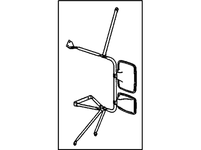 GM 15838773 Mirror Asm-Outside Rear View *Stainless Seat