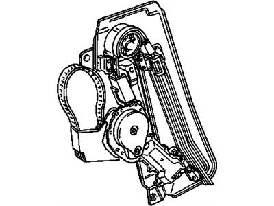 GM 16600990 Quarter Window Electric Regulator ASSEMBLY (Service)