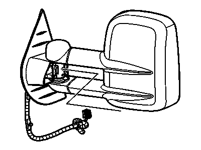 GM 20862099 Mirror Assembly