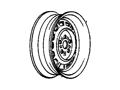 GM 9590833 Wheel Rim, 13X5.5