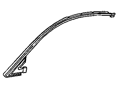 GM 22648274 Sealing Strip Asm-Front Side Door Window Outer *Black