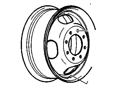 GM 22820200 Wheel Rim Assembly-16X6.5 Front