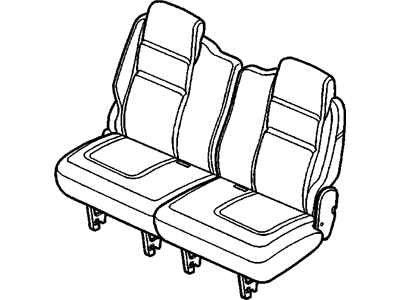 GM 19177656 Seat Asm, Rear #2 RH *Cashmere