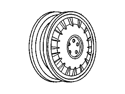 GM 9592594 Wheel, Alloy