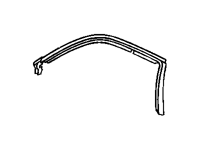 GM 22587901 Sealing Strip Asm-Front Side Door Window Outer *Bright T