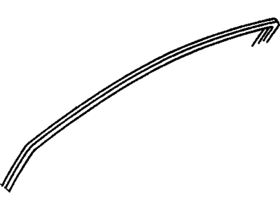 GM 94857701 Weatherstrip, Front Side Door Window