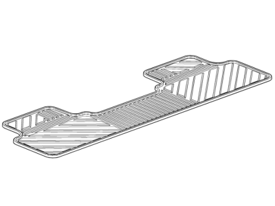 GM 84708335 Crew Cab Second-Row Interlocking Premium All-Weather Floor Liner in Jet Black