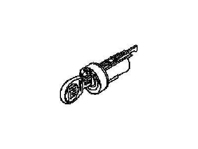 GM 93745817 Cylinder Asm, Ignition Lock (W/ Key)<See Guide/Contact Bfo>