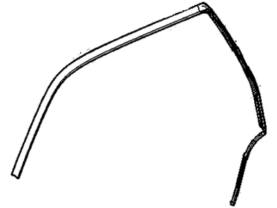 GM 20789461 Weatherstrip Asm-Front & Rear Side Door Upper Auxiliary