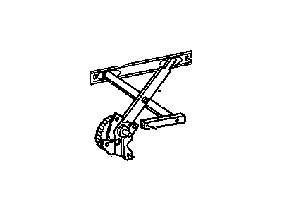 GM 16631402 Rear Side Door Window Regulator Assembly