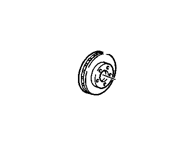 GM 19303832 Front Brake Rotor Assembly