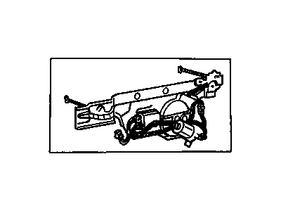 GM 16635370 Motor Asm, Rear Side Door Actuator