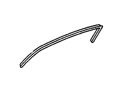 GM 22569312 Molding-Windshield & Between Reveal (Repair) *Black