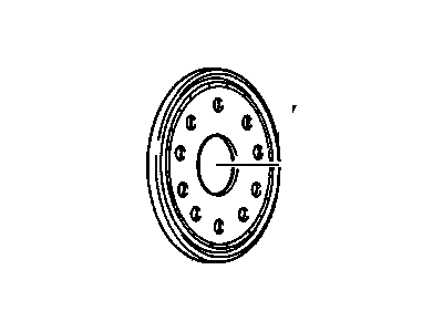 GM 12542911 Wheel Trim Cover (Less Emblem) (16 Inch Wheel)
