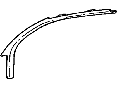 GM 10279848 Molding Asm-Windshield Side Upper Garnish *Graphite