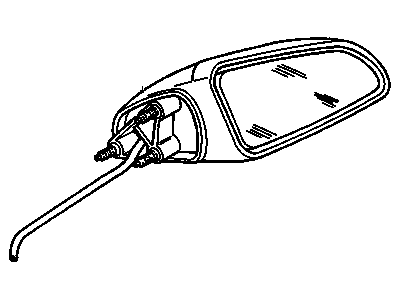 GM 20487117 Mirror Asm-Outside Rear View RH (Electric) *Prime