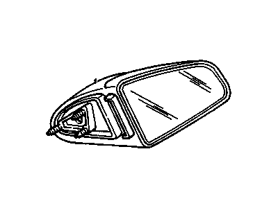 GM 20655723 Mirror Asm-Outside Rear View (Manual) *Prime