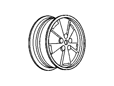 GM 12516116 Wheel Rim Unit, Aluminum (16X6.5) *Silver Metal