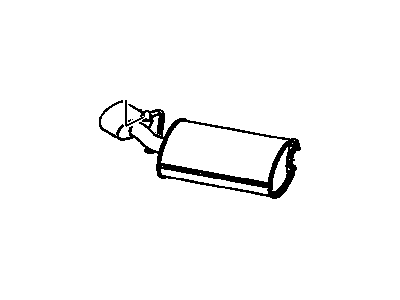 GM 22552659 Muffler Assembly W/Tailpipe