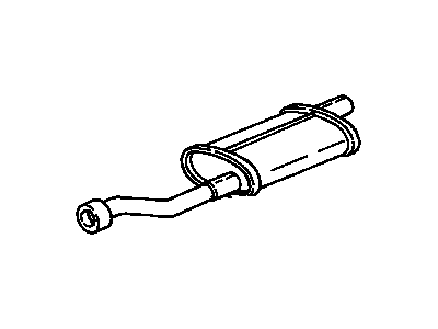 GM 15598211 Exhaust Muffler Assembly (W/Exhaust Pipe)