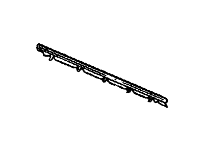 GM 25609080 SEALING STRIP, Rear Side Door Window Glass Run (Outer & Inner)