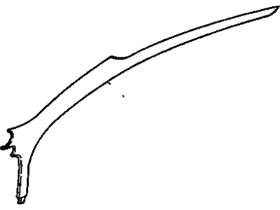 GM 22642186 Molding-Windshield Side Upper Garnish *Paint To Mat