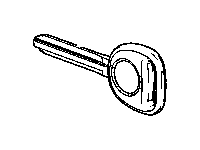 GM 19167217 Key, Dr Lock & Ignition Lock