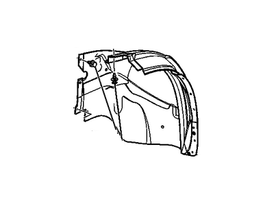 GM 25849001 Fender Liner