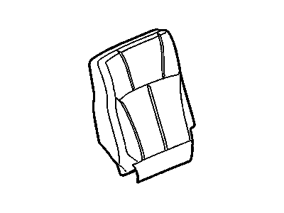 GM 88979605 Cover Asm, Rear Seat Back Cushion 35% *Pewter