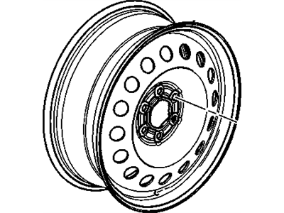 GM 9595657 Wheel, Steel