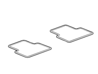 GM 23464412 Crew Cab Second-Row Carpeted Floor Mats in Cocoa