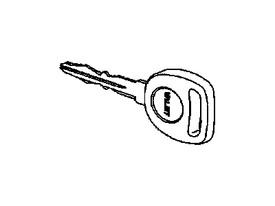 GM 22713082 Key Asm, Dr Lock & Ignition Lock Valet (Uncoded)
