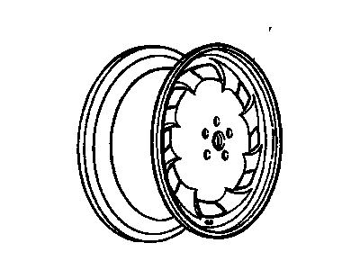GM 12519661 Wheel Rim, 16X7
