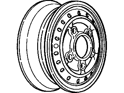 GM 12353211 Wheel Rim Kit-14X6