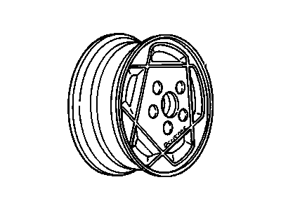 GM 10147980 Wheel Rim-16 X 6.5 *Cast Aluminum. 44.0 Mm Offset