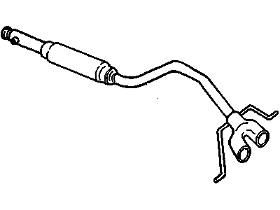 GM 25683078 Exhaust Muffler Assembly (W/ Resonator, Exhaust & Tail Pipe)
