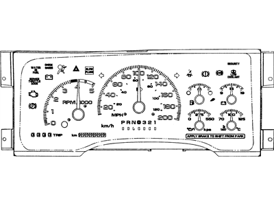 GM 16207755 Instrument Cluster Assembly