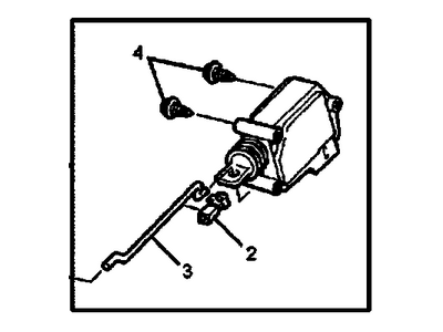 GM 92210033 Lock Actuator