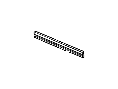 GM 22549153 Molding Asm-Front Side Door Center *Black