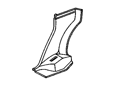 GM 10107191 Panel-Body Lock Pillar Trim Finish *Sapphire