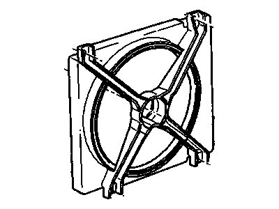 GM 22049804 Shroud Pkg-Electric Cooling Fan