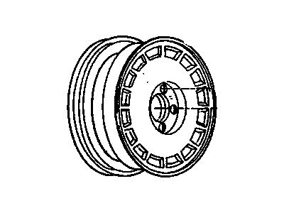 GM 3634786 Wheel Rim Unit - Aluminum - 16X7