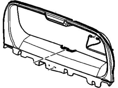 GM 24300095 Panel, Lift Gate Upper Trim Finish