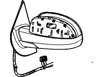 GM 20756915 Mirror Asm-Outside Rear View *Service Primer