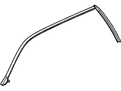 GM 15131623 Weatherstrip Asm-Front & Rear Side Door Upper Auxiliary