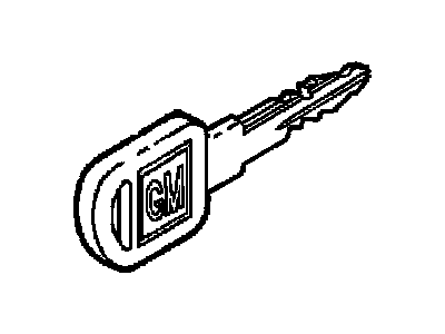 GM 12450409 Key Asm-Door Lock & Ignition Lock Valet (Uncoded)