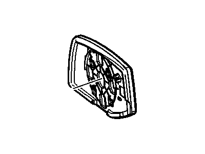GM 89044603 Mirror, Outside Rear View (Reflector Glass Only)