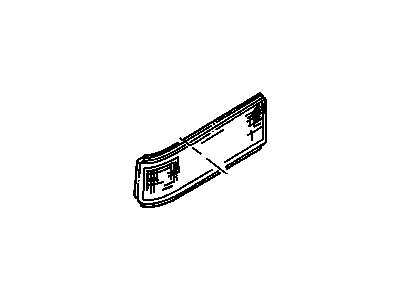 GM 16503840 Lens, Tail Lamp Rear