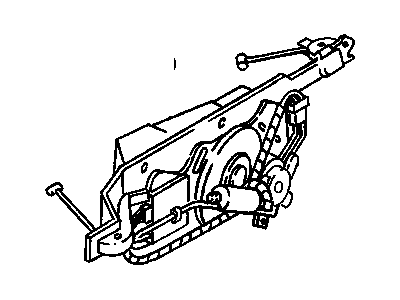 GM 16635370 Motor Asm, Rear Side Door Actuator